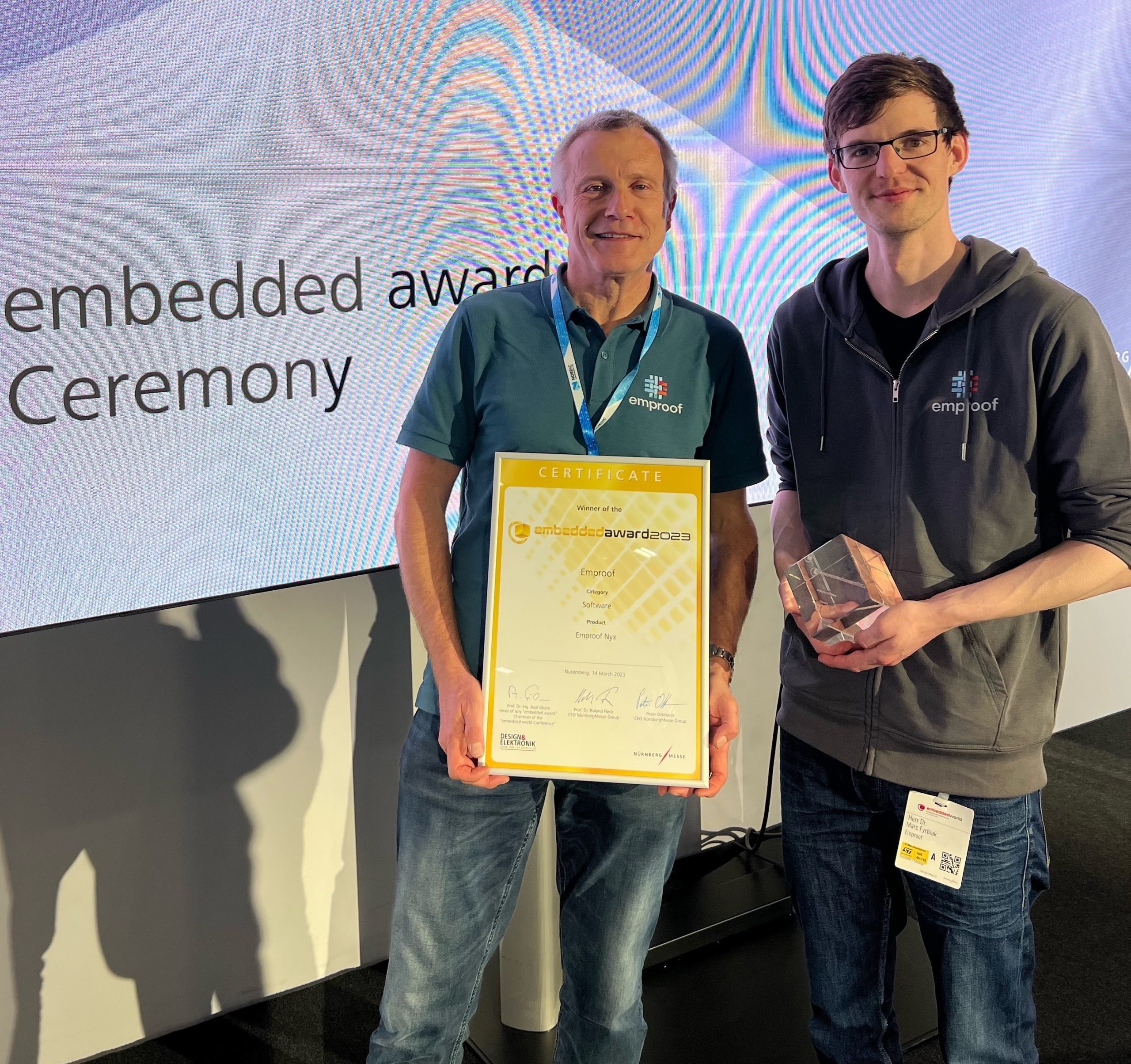 Emproof Nyx wins prestigious Embedded Award